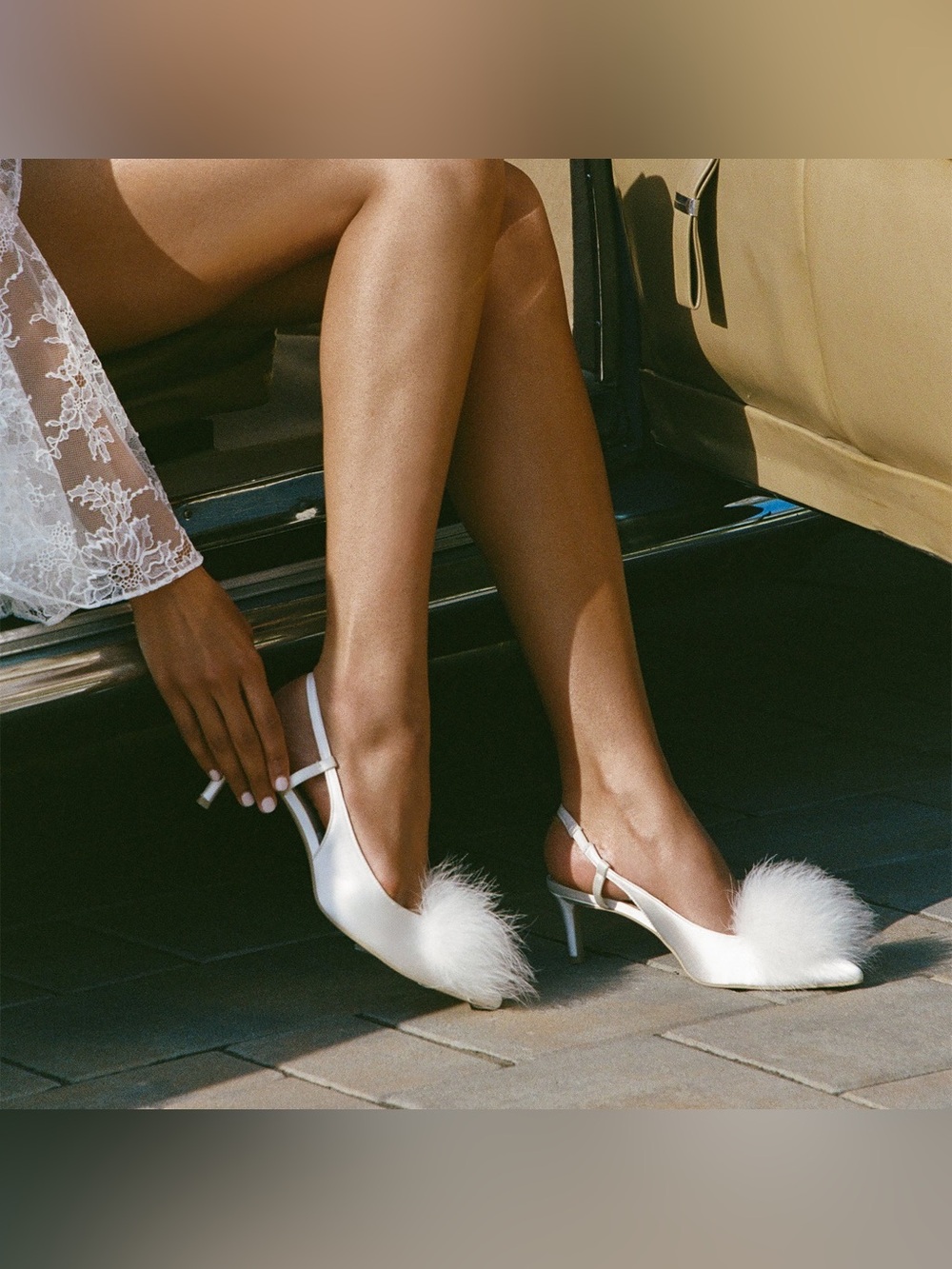 Dolce Vita White Kamy Heels NWT - Picture 12 of 13